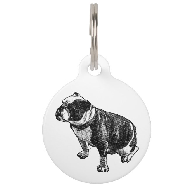 Placa Para Mascotas Conocido por su calma (Anverso)