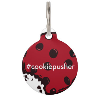 Placa Para Mascotas Cookie Pusher Dog Tag
