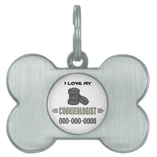 Placa Para Mascotas Cookies divertidos