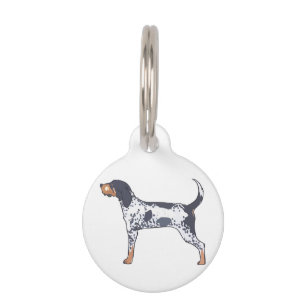 Placa Para Mascotas Coonhound Bluetick