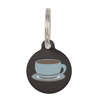 Placa Para Mascotas Copa y cuchara de café