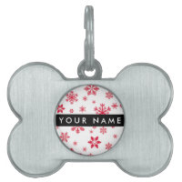 Copos de nieve rojos, tu nombre, personaliza
