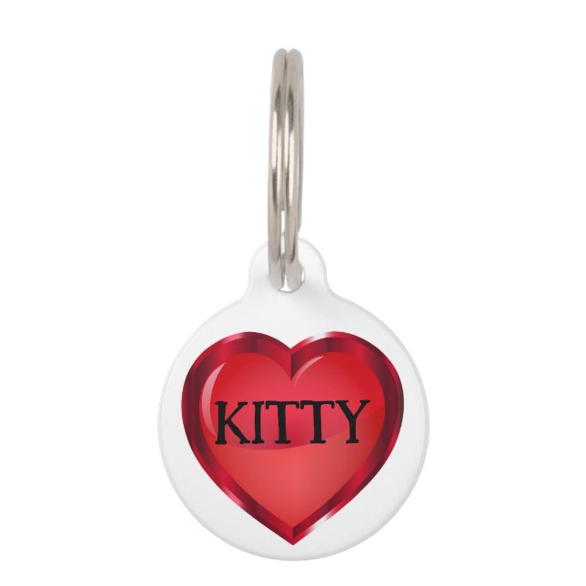 Placa Para Mascotas Corazón (Anverso)