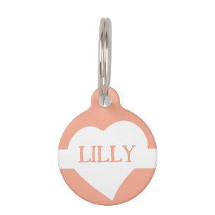Placa Para Mascotas Corazón