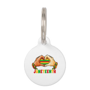 Placa Para Mascotas Corazón de Junetdecies