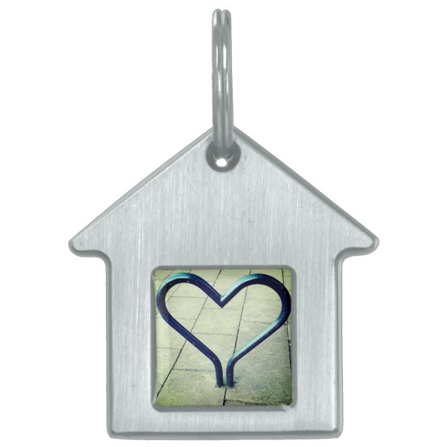 Placa Para Mascotas Corazón de la ciudad (Frente)