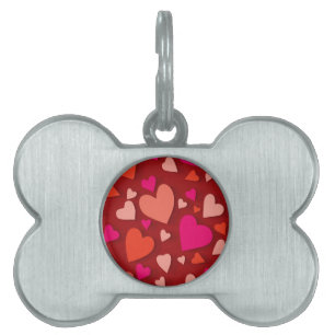 Placa Para Mascotas Corazón de papel decorativo 6
