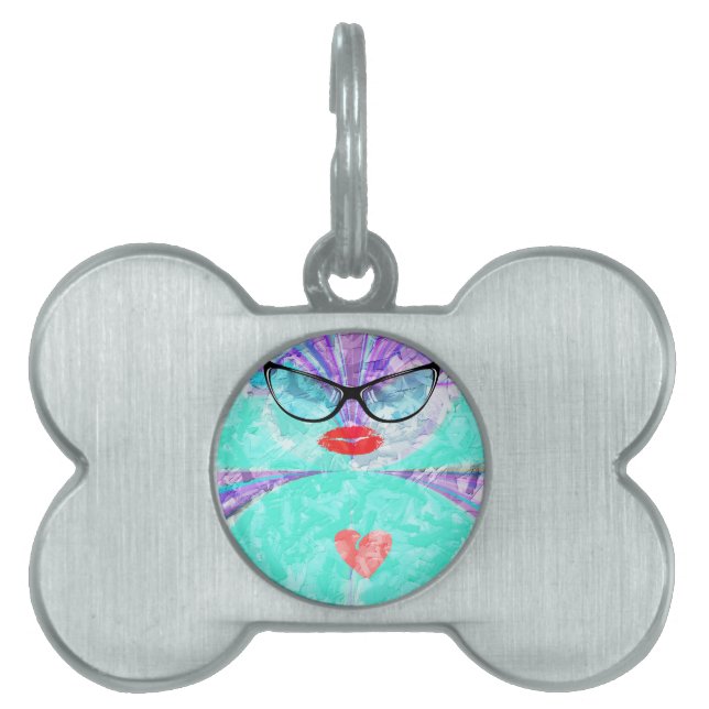 Placa Para Mascotas Corazón perfecto (Frente)