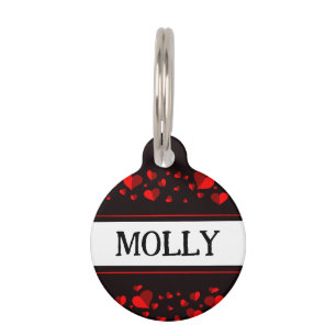 Placa Para Mascotas Corazones