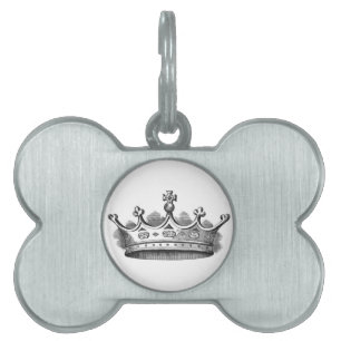 Placa Para Mascotas Corona real