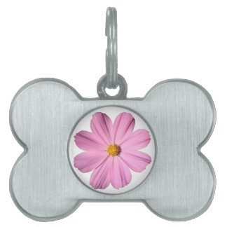 Placa Para Mascotas Cosmos rosados