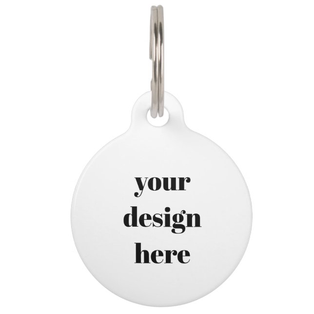 Placa Para Mascotas Costumbre (Anverso)