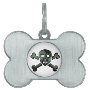 Placa Para Mascotas cráneo