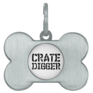 Placa Para Mascotas Crate Digger