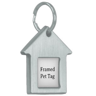 Placa Para Mascotas Crea tu propia casa simple de 1.125" l x 1.125" w