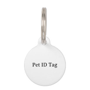 Placa Para Mascotas Crea tu propia etiqueta redonda pequeña personaliz