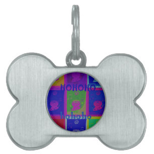 Placa Para Mascotas Crea tu propio arte pop especial de Santa HoHoho