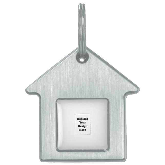 Placa Para Mascotas Crea tu propio blanco  (Frente)