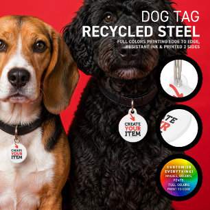 Placa Para Mascotas CREA-TU-PROPIO DIY Sube tu diseño personalizado Pe