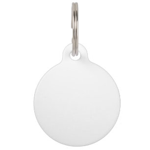 Placa Para Mascotas Crear su propio Personalizado sólido blanco