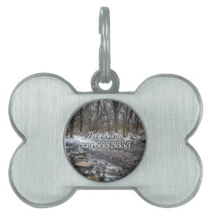 Placa Para Mascotas Creek En La Etiqueta De Identificación De Mascotas