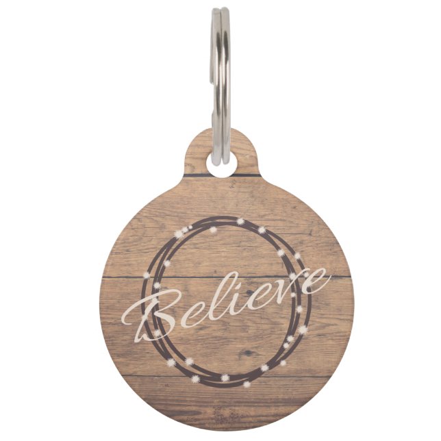 Placa Para Mascotas Creer (Anverso)