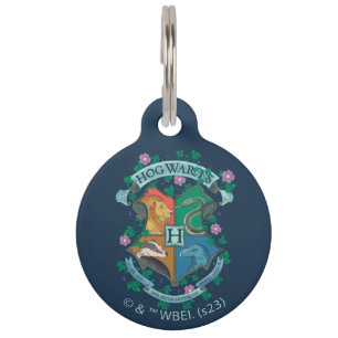 Placa Para Mascotas Crest Floral de HOGWARTS™
