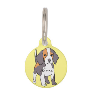 Placa Para Mascotas Cría de perro beagle, Thunder_Cove