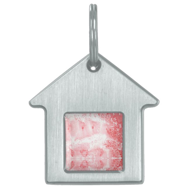 Placa Para Mascotas Crimson Echoes (Frente)