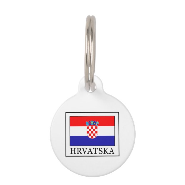 Placa Para Mascotas Croacia (Anverso)