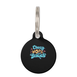 Placa Para Mascotas Crónicas De Locos Bestias De Trabajo Obra Bestie R