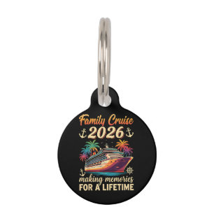 Placa Para Mascotas Crucero Familiar 2026 Creando Recuerdos para Toda 