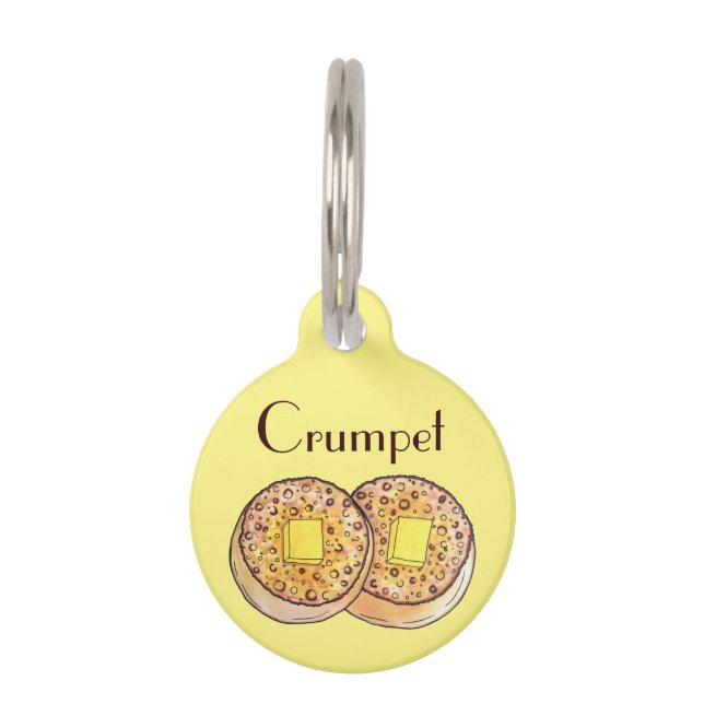 Placa Para Mascotas Crumpets con Mantequilla Caliente Cocina del Reino (Anverso)