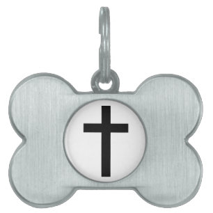 PLACA PARA MASCOTAS "CRUZ CRISTIANA "