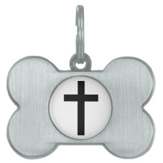 PLACA PARA MASCOTAS "CRUZ CRISTIANA "