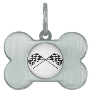 Placa Para Mascotas Cruzado compitiendo con banderas
