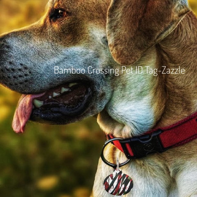 Placa Para Mascotas Cruzado de bambú (Subido por el creador)