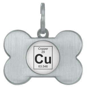 Placa Para Mascotas Cu - cobre