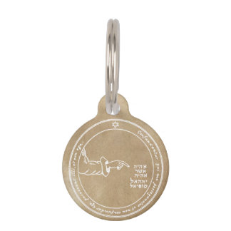 Placa Para Mascotas Cuarto pentáculo de la luna