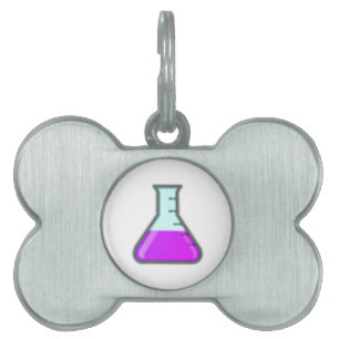 Placa Para Mascotas Cubilete de la ciencia de la química