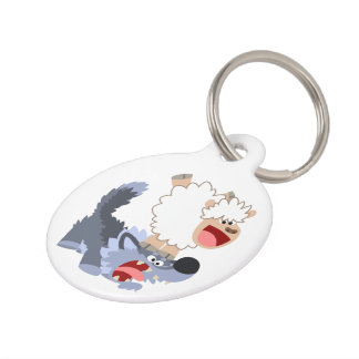 Placa Para Mascotas Cuidada y juguetona etiqueta de perro de Personali