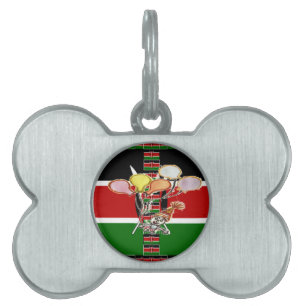 Placa Para Mascotas Cumpleaños de Kenia
