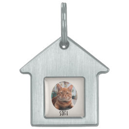 Placa Para Mascotas Custom Picture & Name Framed Personalized