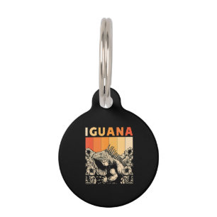 Placa Para Mascotas Cute Lizard Iguana Reptil Gigo Iguana