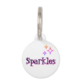 Placa Para Mascotas Cute Magic Caprichoso Tag de Gato Perro