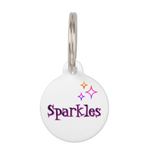 Placa Para Mascotas Cute Magic Caprichoso Tag de Gato Perro