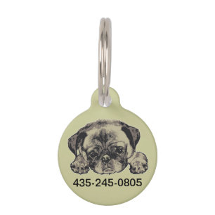 Placa Para Mascotas Cutie del barro amasado