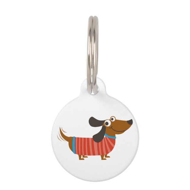 Placa Para Mascotas Dachshund Dog (Anverso)