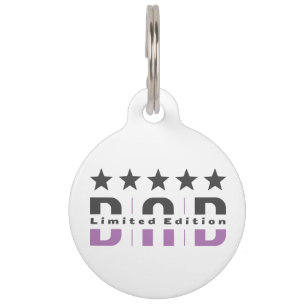 Placa Para Mascotas Dad Limited Edition
