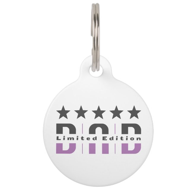 Placa Para Mascotas Dad Limited Edition (Anverso)